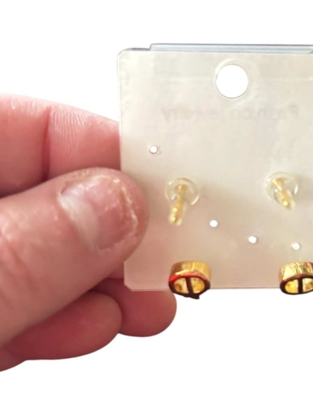 Fashion Jewelry Gold Linked Drop Earrings - Picture 3 of 3